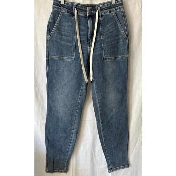 Judy Blue Women’s High Waist Drawstring Jogger Jeans Size 5/27 Measures 30x30.5 - Picture 1 of 7